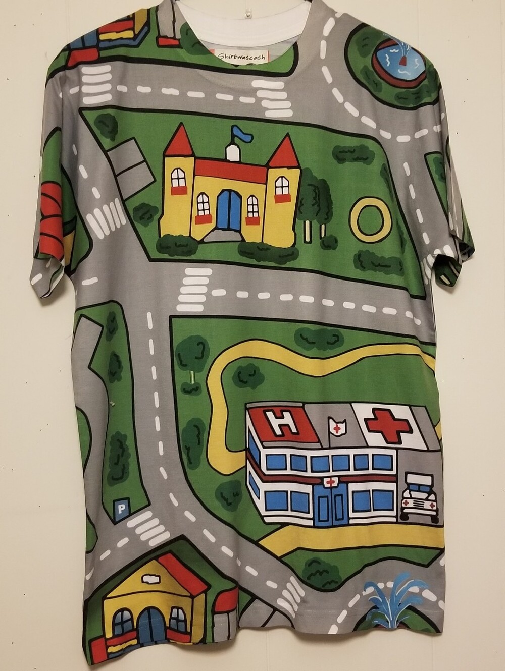 Retro Shirtwascash Car Carpet City T-Shirt Men's Size MD